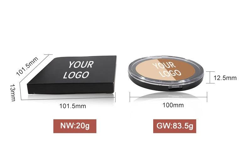 Bronze-colored cream and powder palette