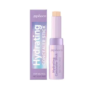 Ivory White Makeup Concealer and Blush Stick - Naturally Moisturizing, Lightweight, Medium-Low Glossy Outline with Long-Lasting Color Makeup Stick