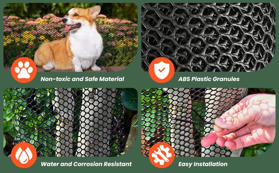 Wire Mesh,16IN x 50FT Wire Fencing for Floral Arrangements, Wire Mesh for Crafts with 100 Pcs Zip Ties,Gaden Netting for Dogs, Deers, Poultry