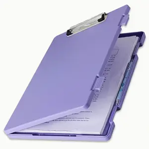 A4 folder storage box board clip student special test paper storage and finishing artifact large-capacity data book subject classification test paper multi-function sheet music clip writing board pad Clipboard With Storage