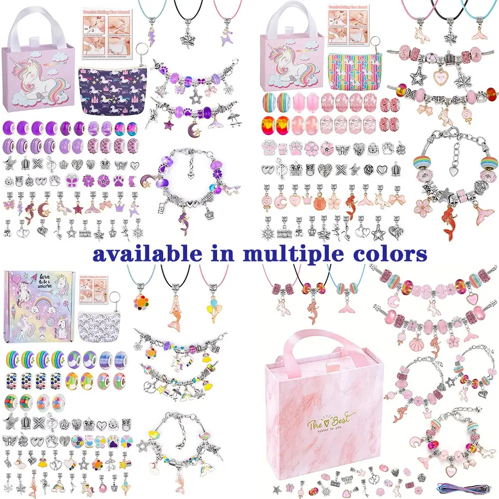 2026 new princess theme 67-piece DIY bead jewelry set, including 60 beads, 3 bracelets, 3 necklaces, portable jewelry boxes, suitable for girls' Mother's Day gifts, beaded bracelet sets, beaded production, Beading Making
