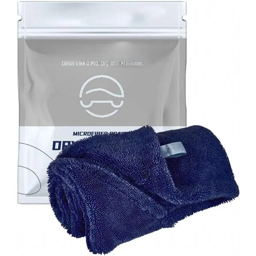 Drying Microfiber Towel, Double Sided, Hand Pockets, Easy Grip, 1300 GSM, Super Absorbent, Ultra Soft, Detailing, Cleaning,  Wash - , , SUVs (Medium - 2-Pack)