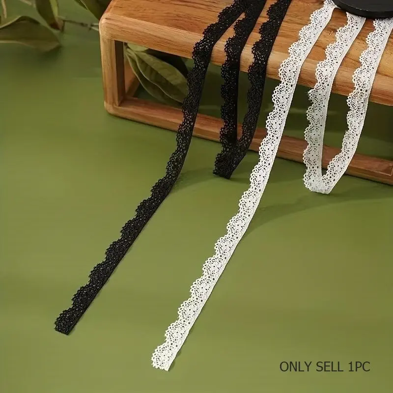 3/5 Yards White Elasticity Lace Ribbon Fabric Webbing Decoration Tape 15mm Lace Trim Underwear Sewing DIY Embroidery DIY Accessories