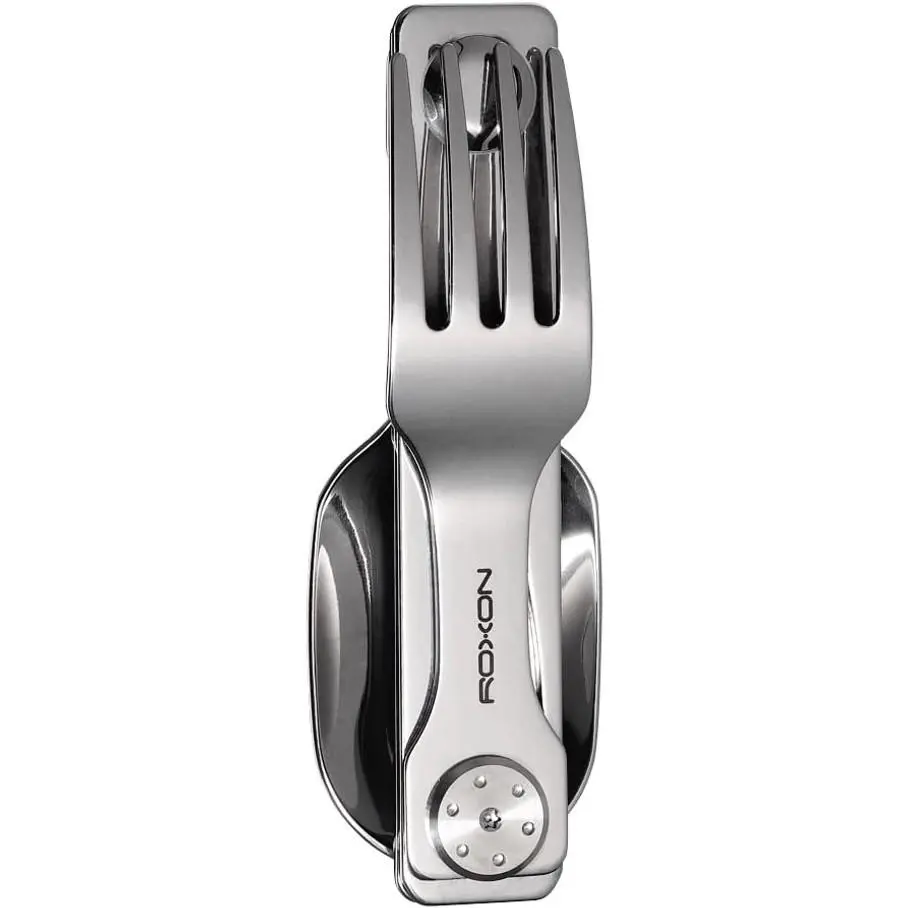 C2 Camping Utensil 2 in 1 Detachable Folding Cutlery with Fork & Spoon for Outdoor, Camping, Hiking, Easy to Carry Highly Practical TablewareGift.
