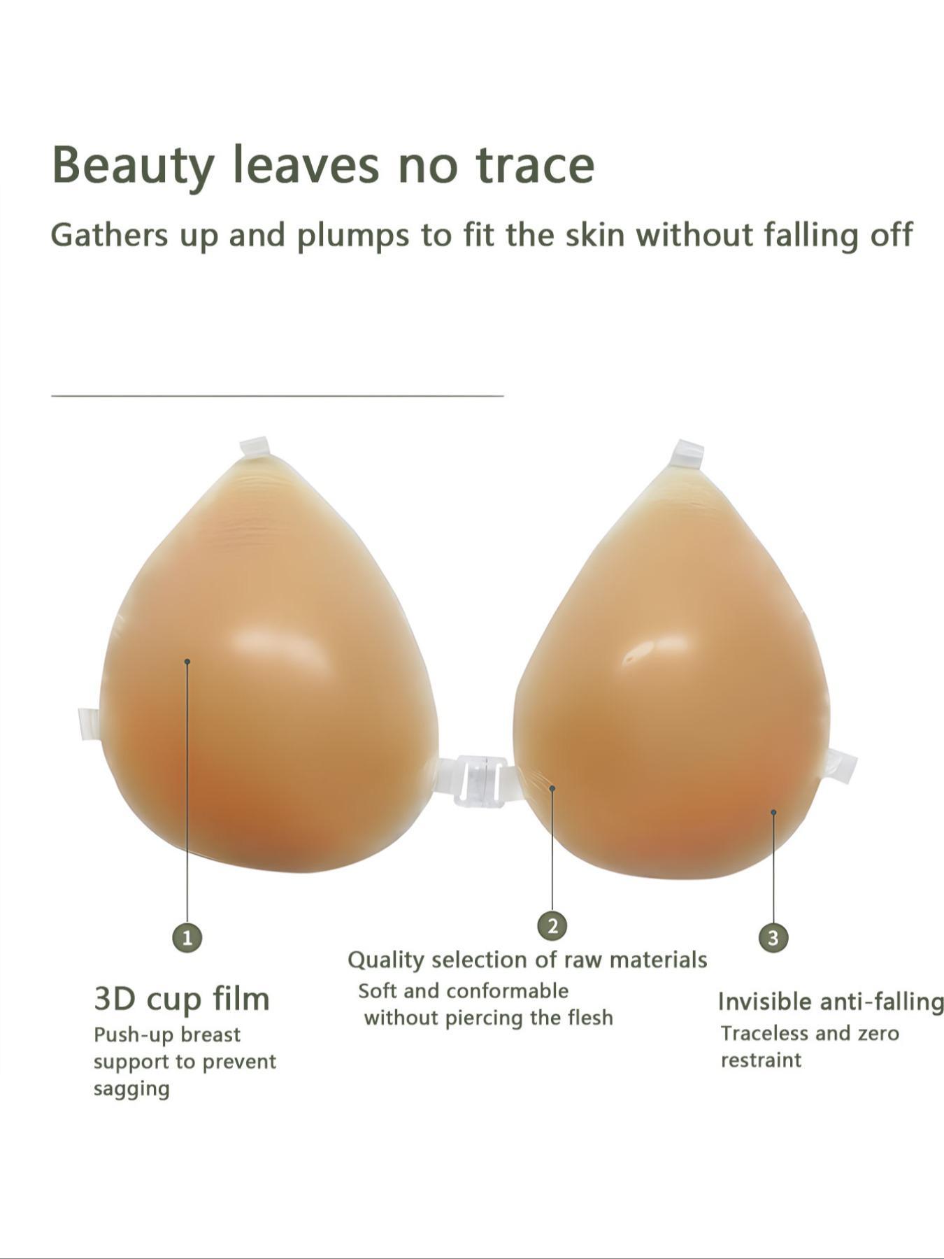 Invisible Silicone Bra with Transparent Strap, Women's Lingerie Accessories for Wedding, Beach & Parties, Invisible Bras