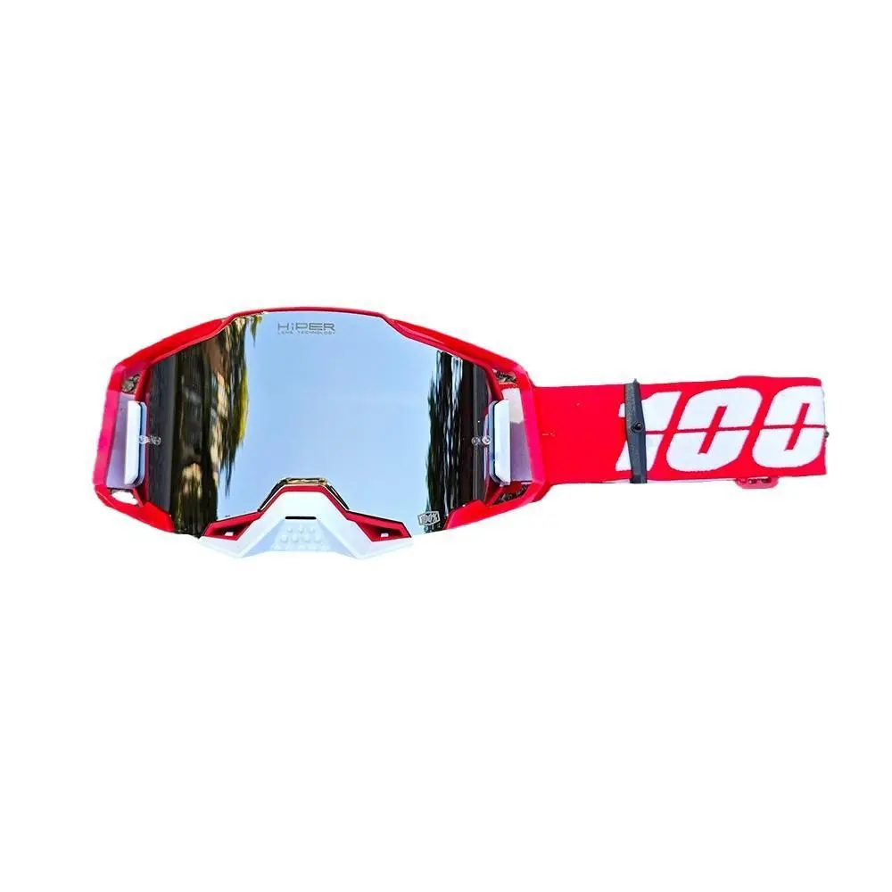 Motocross Dirt Bike Goggles with Adjustable Strap, UV-Protection Lens, Weather-Resistant, Windproof, Dustproof, Comfortable Helmet Racing Eyewear for Youth Riders, Ideal Gift for Off-Road, Skiing Use