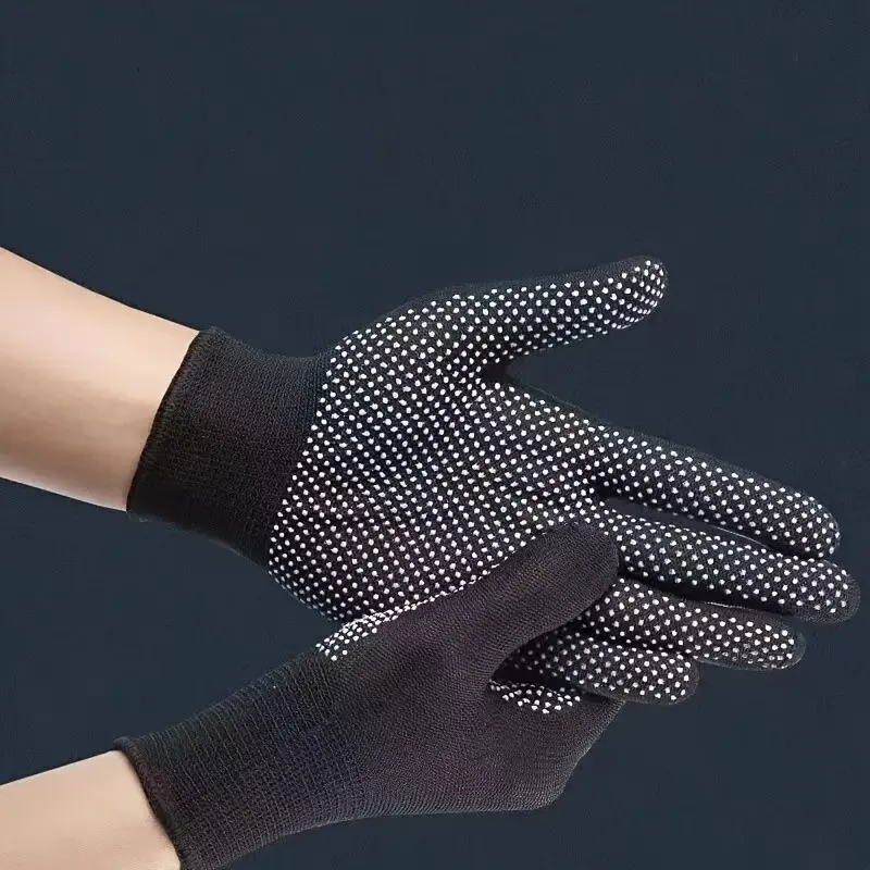 2 Pairs Nylon Gloves for Construction, Agriculture, Auto Repair, Logistics, Industrial Parks, Lightweight and Breathable, Multiple Colors Available