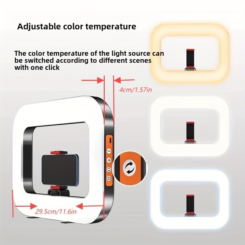 Portable Handheld Ring Fill Light, USB Rechargeable Phone Selfie Light, Desktop Selfie Light, Selfie Light Stand, Phone Accessories for Live Streaming, Vlogging & Photography, Protective, Ringlight