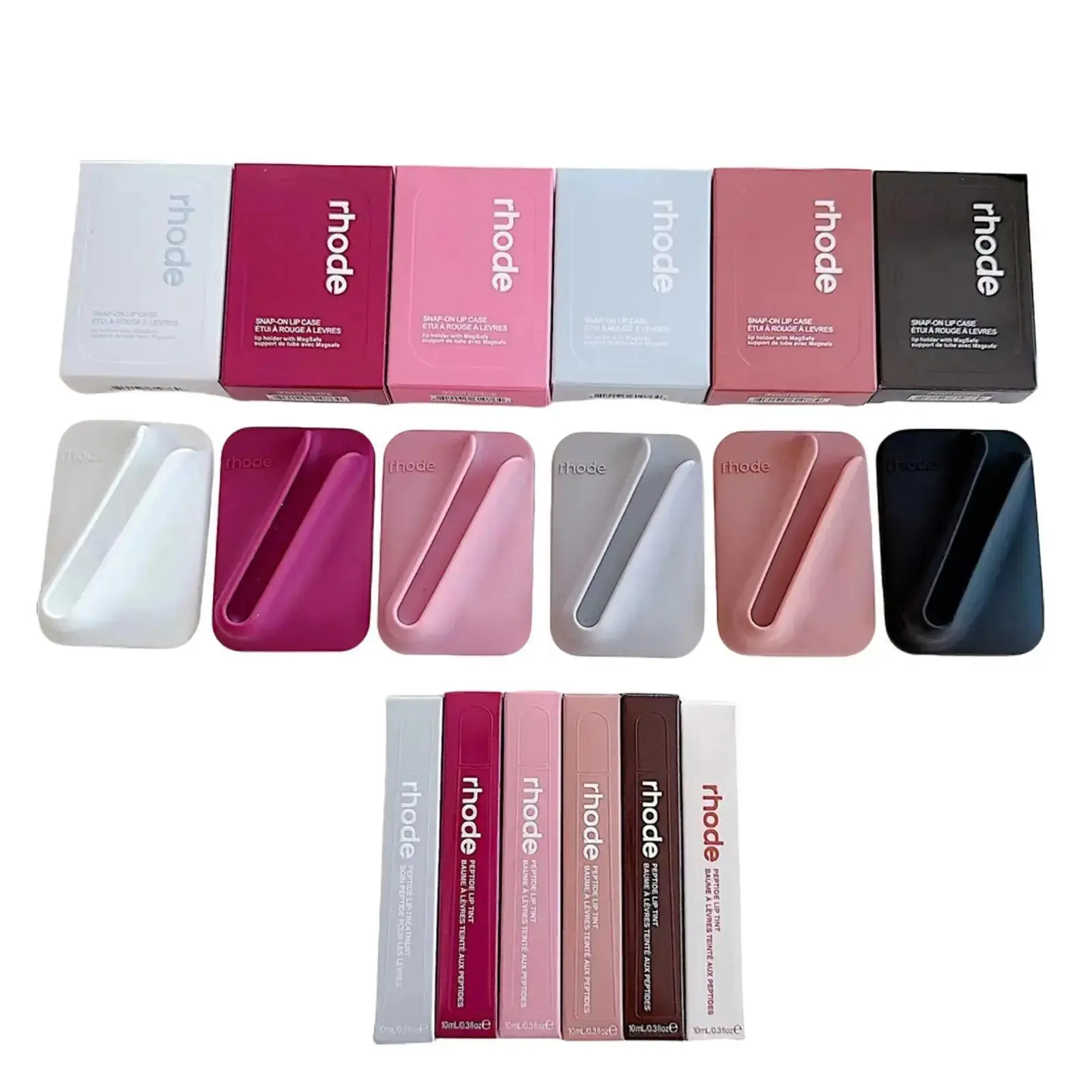 Silicone Snap-On Case with MagSafe Lip Gloss Holder - Compact Fit, Compatible with iPhone 17/16/15/14/13/12 Pro Max iPhone Series