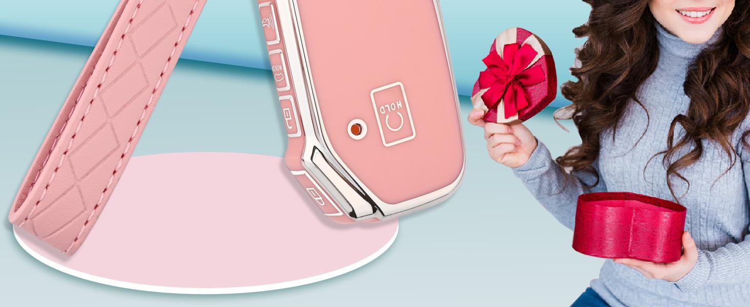 for Kia Key Fob Cover - 5 Button TPU Key Case Shell Protector with Keychain Fit for Kia K5, Forte, Sportage, Soul, Seltos, Telluride, Sorento, Niro (Purple)