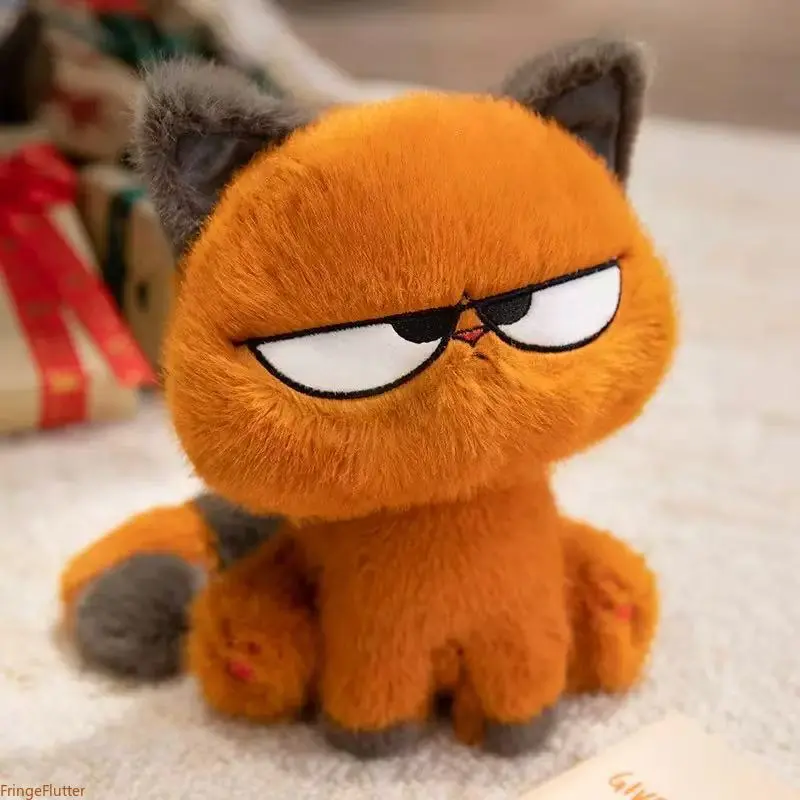 Cute Sassy Grumpy Cat Plush Toy, Soft Stuffed Animal Cat Doll, Cuddly Funny Plushie for Kids Bedroom Decor & Birthday Gift