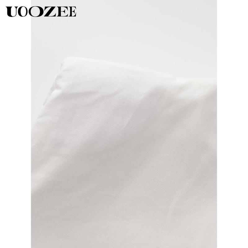 UOOZEE Women's Solid Color, Multicolor Sleeveless Wide Leg Jumpsuit with Pockets - Casual Loose Fit Overall Cotton Blend Minimalist Style Springtok Womenswear