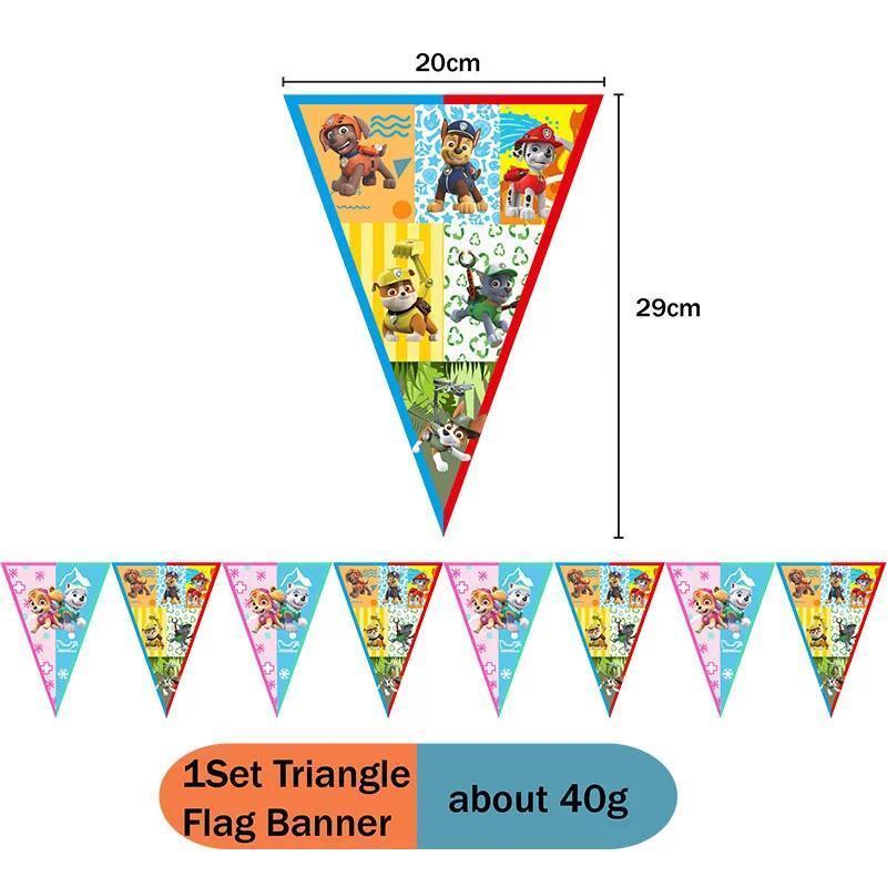 Zuma Paw Patrol Orange Birthday Decorations Cartoon Theme Kid Baby Shower Party Banner Balloon Plate Tablecloth Supplie Toy Gift
