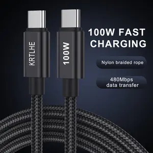 This usbc cable is available in 5 colors, it is a standard usb c to usb c cable. Braided structure prevents tangling, 100cm & 200cm optional, supports fast charging and data sync, designed for iPhone, Samsung, Android phones and tablets.