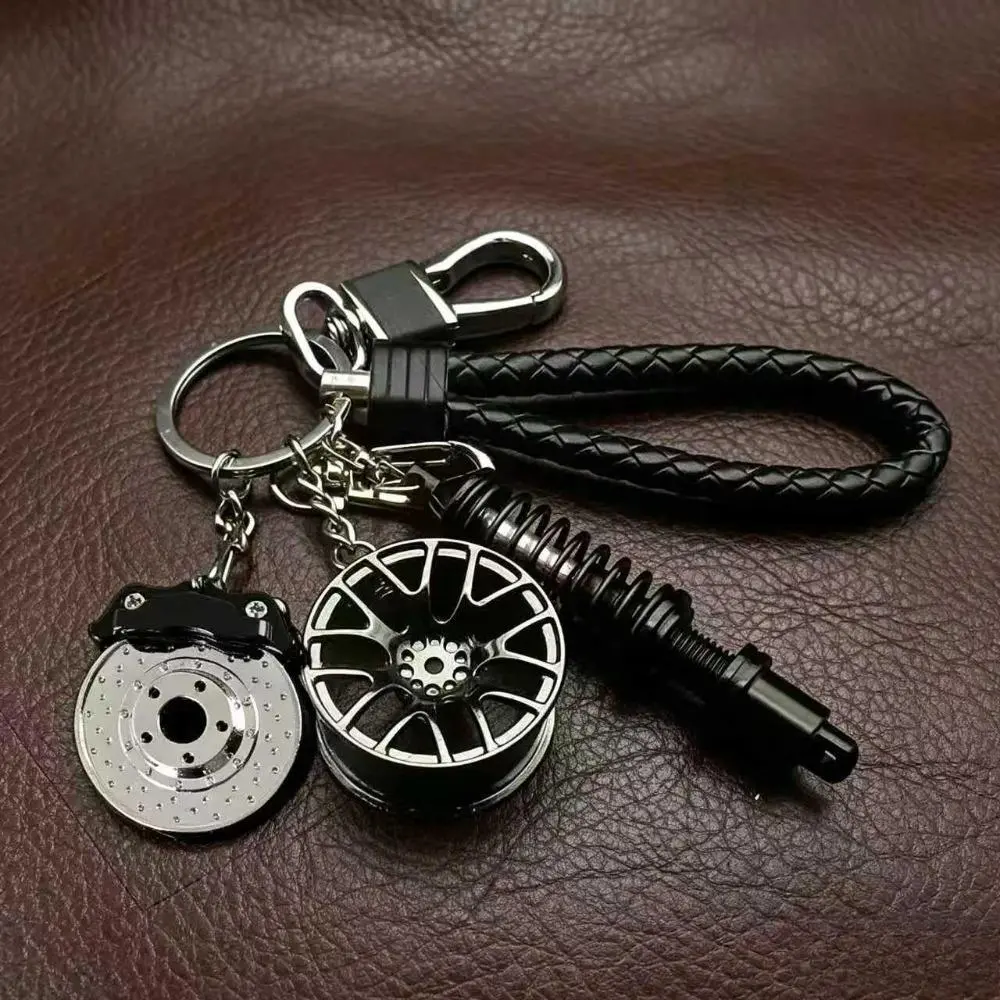 JDM Style Car Mod Keychain | Viral Auto Parts Charm with Braided Strap
