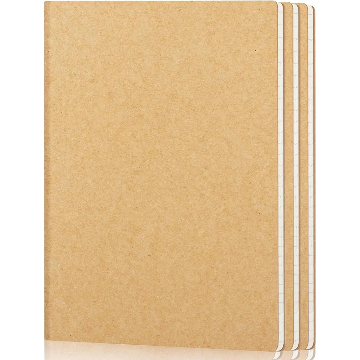 Notebooks College Ruled, 3 Pack A4 11" x 8-1/2", 40 Sheets/ 80 Pages, 100gsm Thick Paper, Notebook Bulk Journal Line Writing Pads, Drawing Sketchbook Subject for Office Business Work Supplies