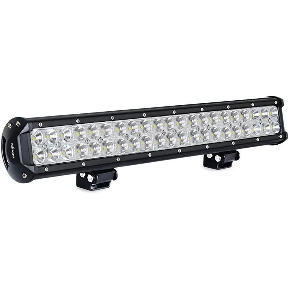 Nilight 20" Length LED Light Bar, 126W Spot-Flood Combo Off-Road Light with Mounting for Illumination, 4WD 4x4 UTV ATV SUV Motorcycle Trailers Mining Trucks