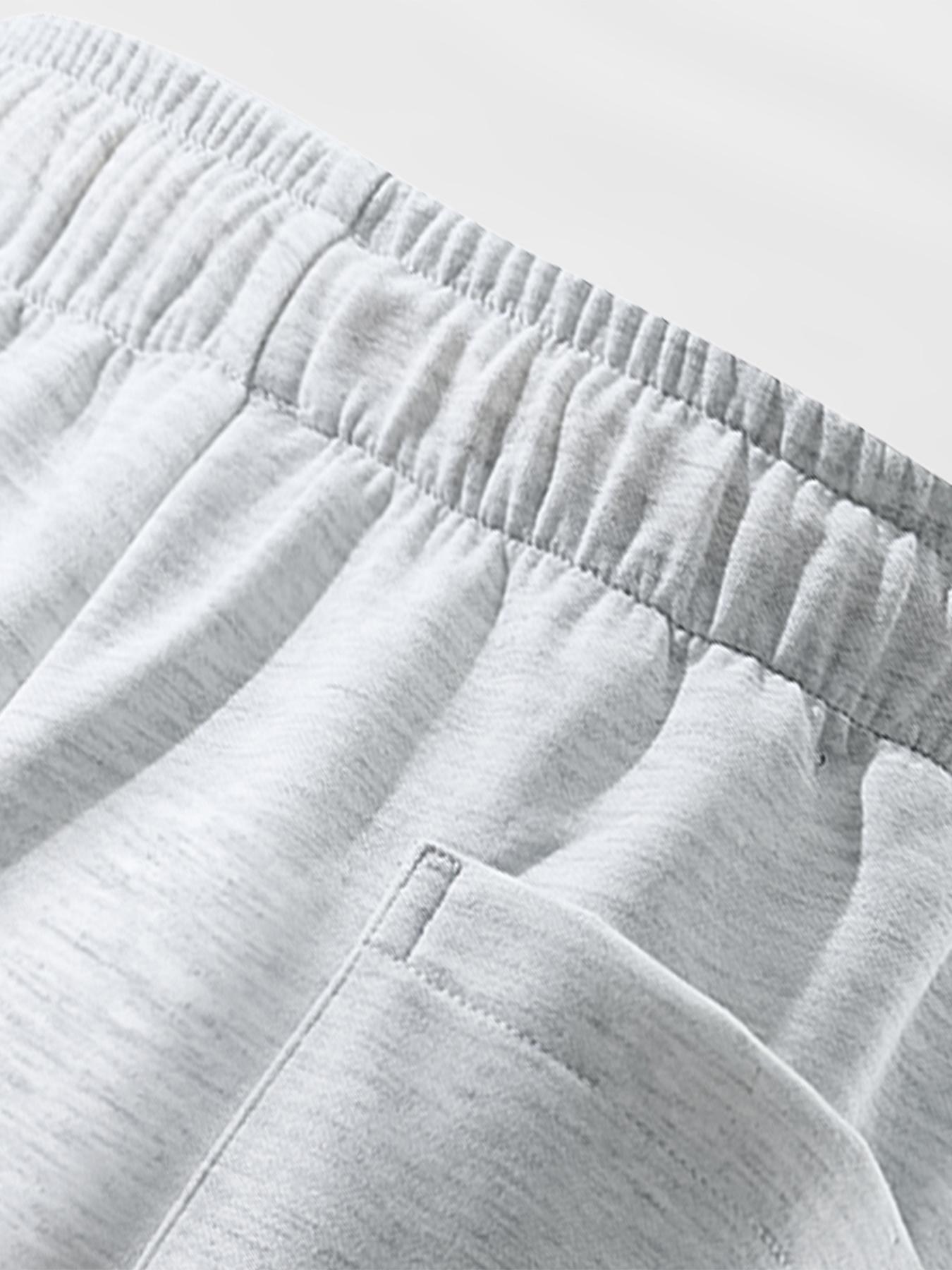 Men's Solid Plain Drawstring Waist Wide Leg Pants, Casual Comfy Breathable Pocket Trousers for Daily Wear, Men's Bottoms for All Seasons