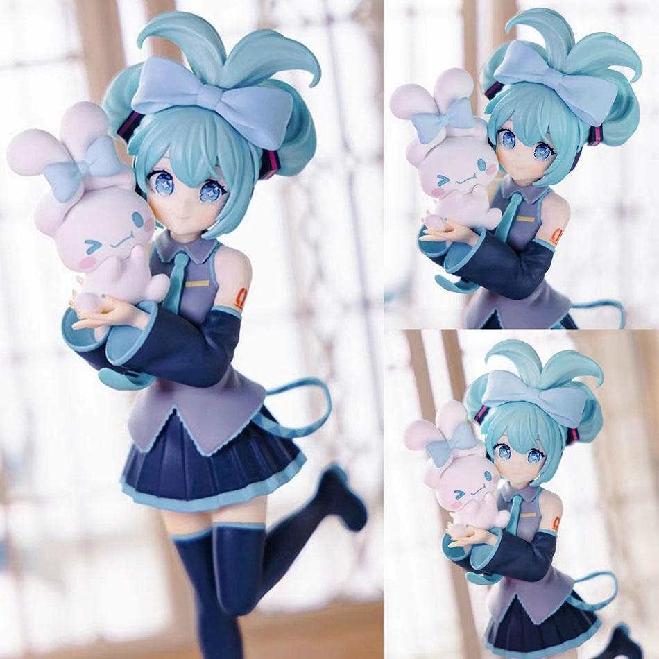21cm Sexy Girl Hatsune Miku Anime Figure Fashion Subclture Miku Action Figure Christmas Gift PVC Collection Model Doll Toys