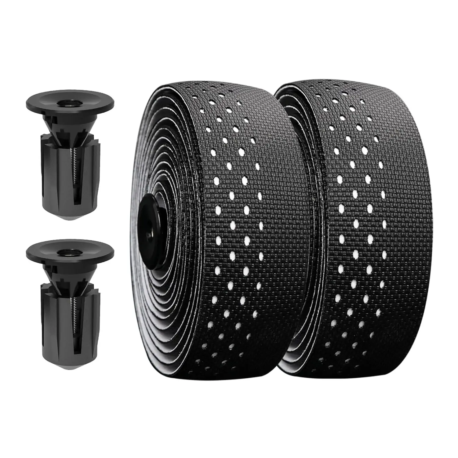 Bike Handlebar Tape, EVA Bike Bar Tape Road Bike, High Stain Resistance Bicycle Handlebars Tape, Extra Thick Soft & Non-Slip Comfortable Bike Grip Tape for Handlebars(Set of 2, Black)