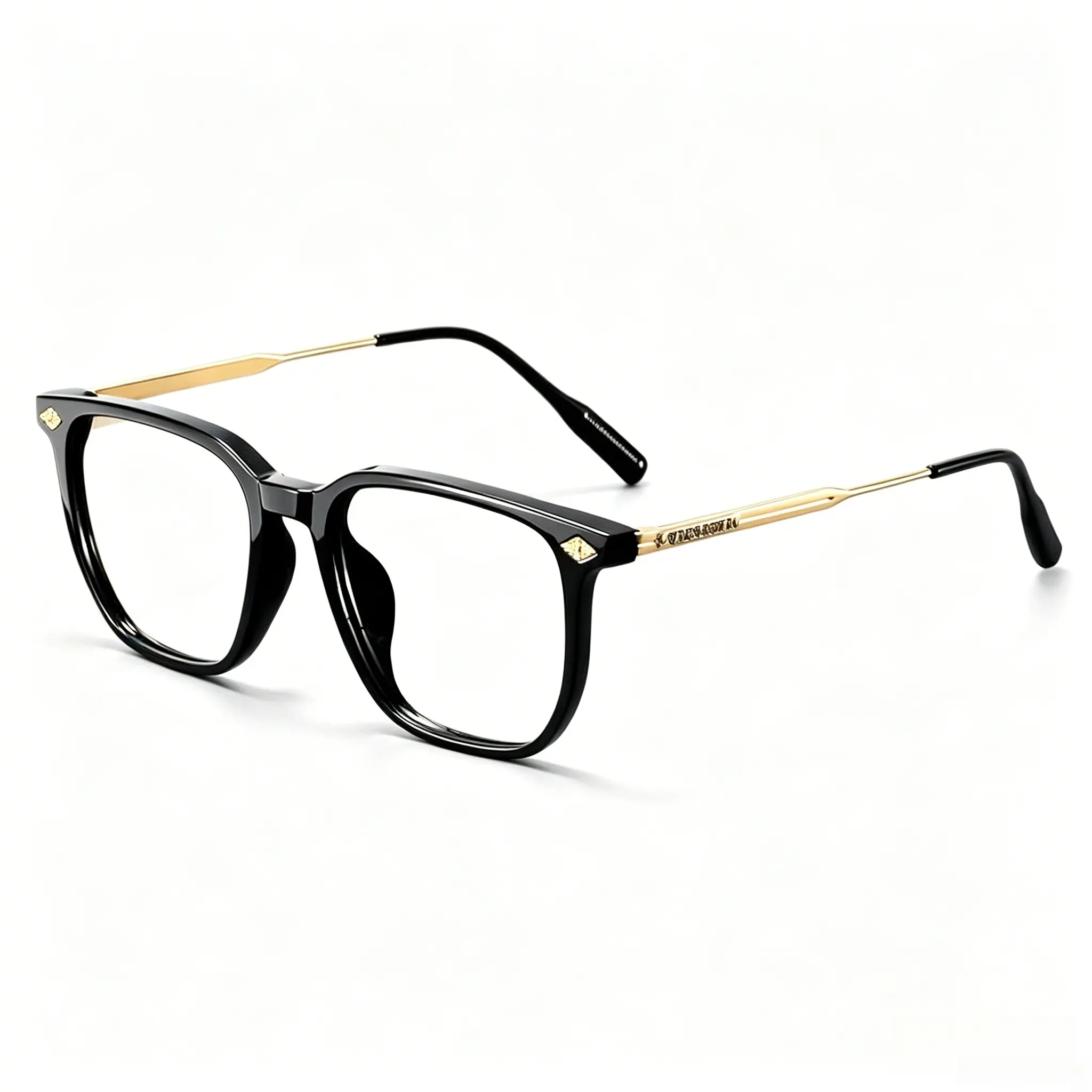 Unisex Retro Square Blue Light Glasses - Lightweight TR90 Frames, Anti-Blue Light Protection, Eyestrain Relief, for Daily Use, Party Occasions