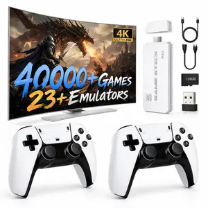 Mass Games Retro Game Console with 40000+ Built-in Games 19 Emulators 2 Wireless Controllers 4K Output & 64GB SD Card Perfect for Kids & Adults - Portable Gaming System,TikTokShopBlackFriday