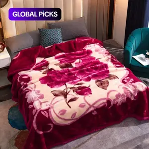 Father Son Blanket Luxury Mink Blanket, 2-Ply Blankets, 7.8LBs Heavyweight, Silky Soft and Warm Raschel Blanket for Autumn and Winter For Bed and Sofa G, Machine Washable Blanket, 79" x 91"