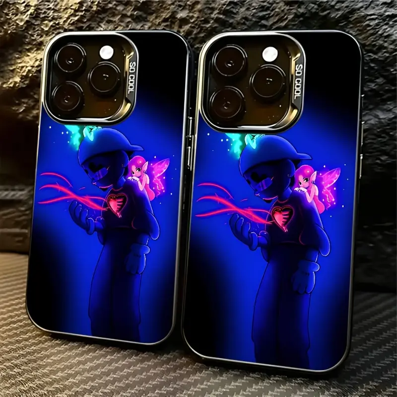 Custom 2D Printed Matte Back Casing for iPhone 18,17 Pro,16,15,14,13,12,11 Pro Max - Vocalist Omar Courtz Design, Anti-Fall, Non-Glow Cellphone Case for Handheld Devices