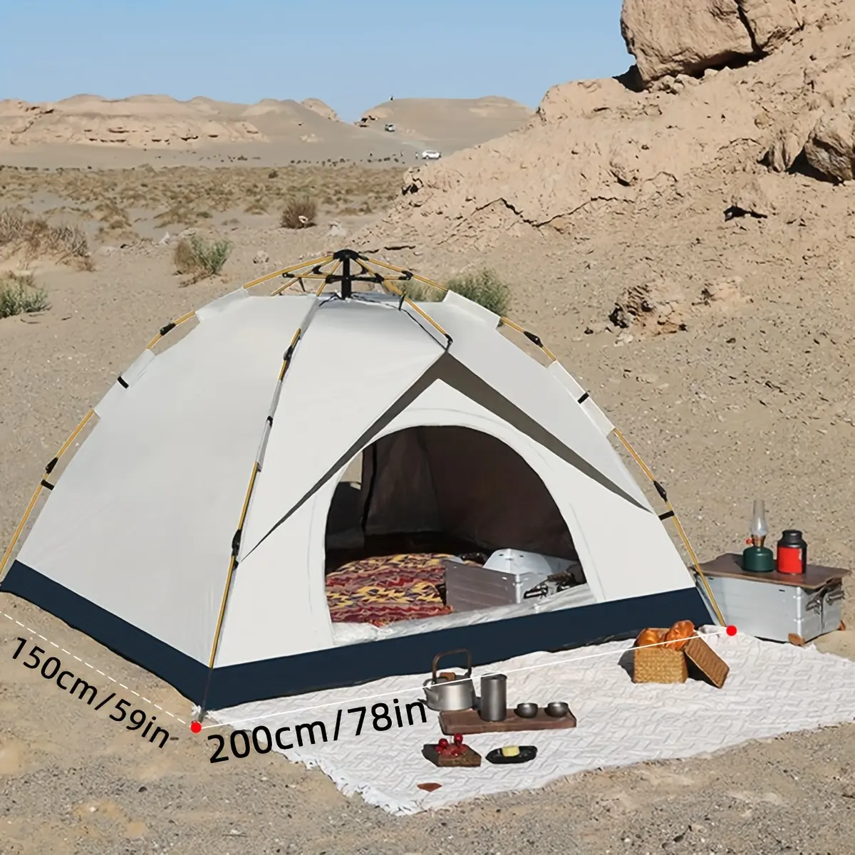 Outdoor Camping Tent, Pop-Up Tent, Lightweight Sunshade And Windproof Canopy, Portable Beach Shelter