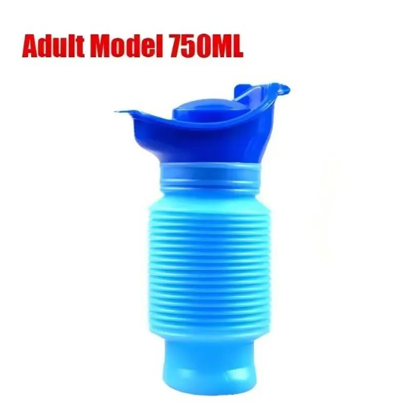 Portable Travel Urinal, Collapsible Urinals for Men and Women, Reusable Kids Potty, Personal Pee Bottle for Camping, Road Trips, Traffic, Emergency Urinal Bottle