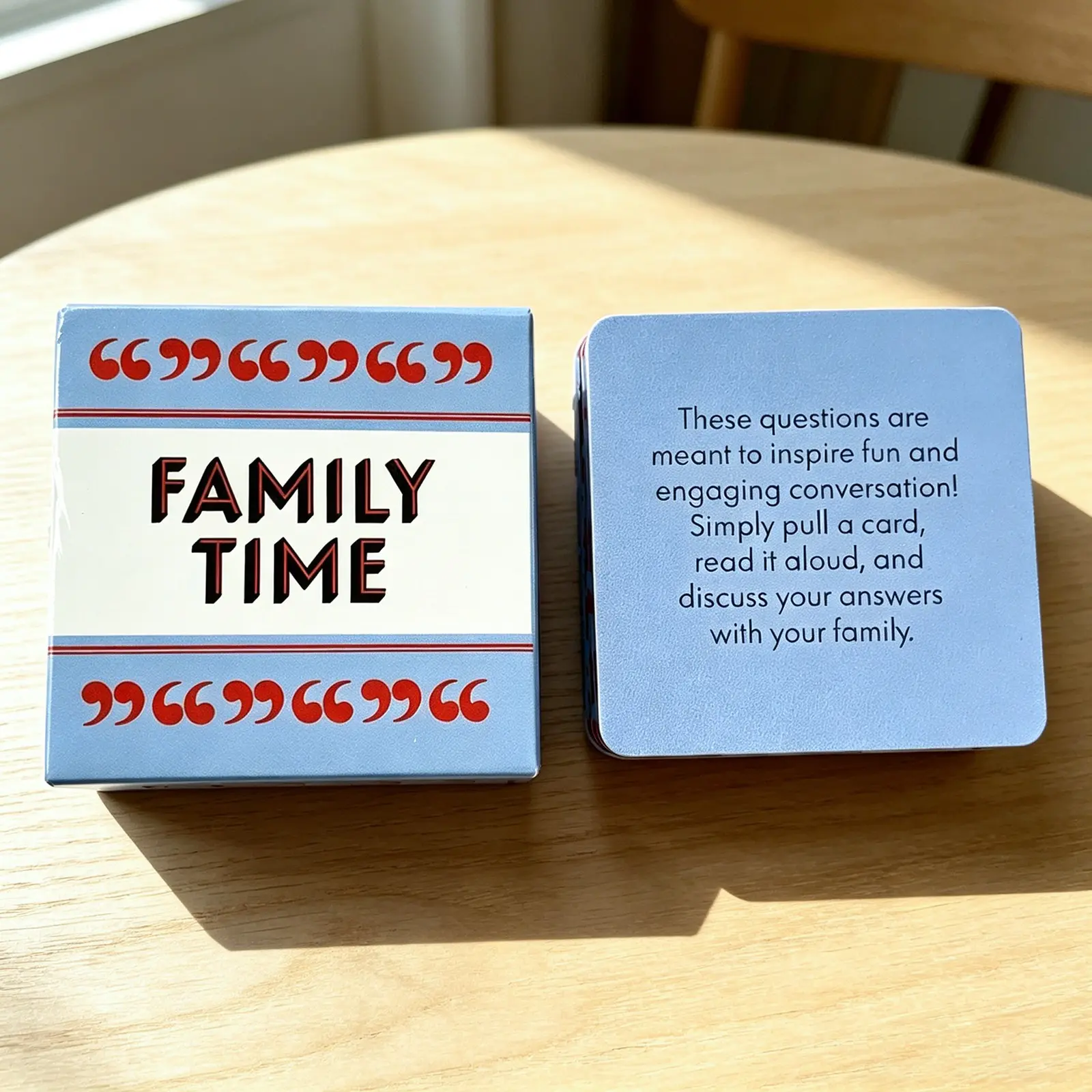 Family Interactive Card Game, Fun Question Cards for Gatherings, Perfect for Family Bonding, Couples, Friends, Enhances Emotional Connection