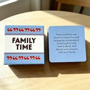 Family Interactive Card Game, Fun Question Cards for Gatherings, Perfect for Family Bonding, Couples, Friends, Enhances Emotional Connection