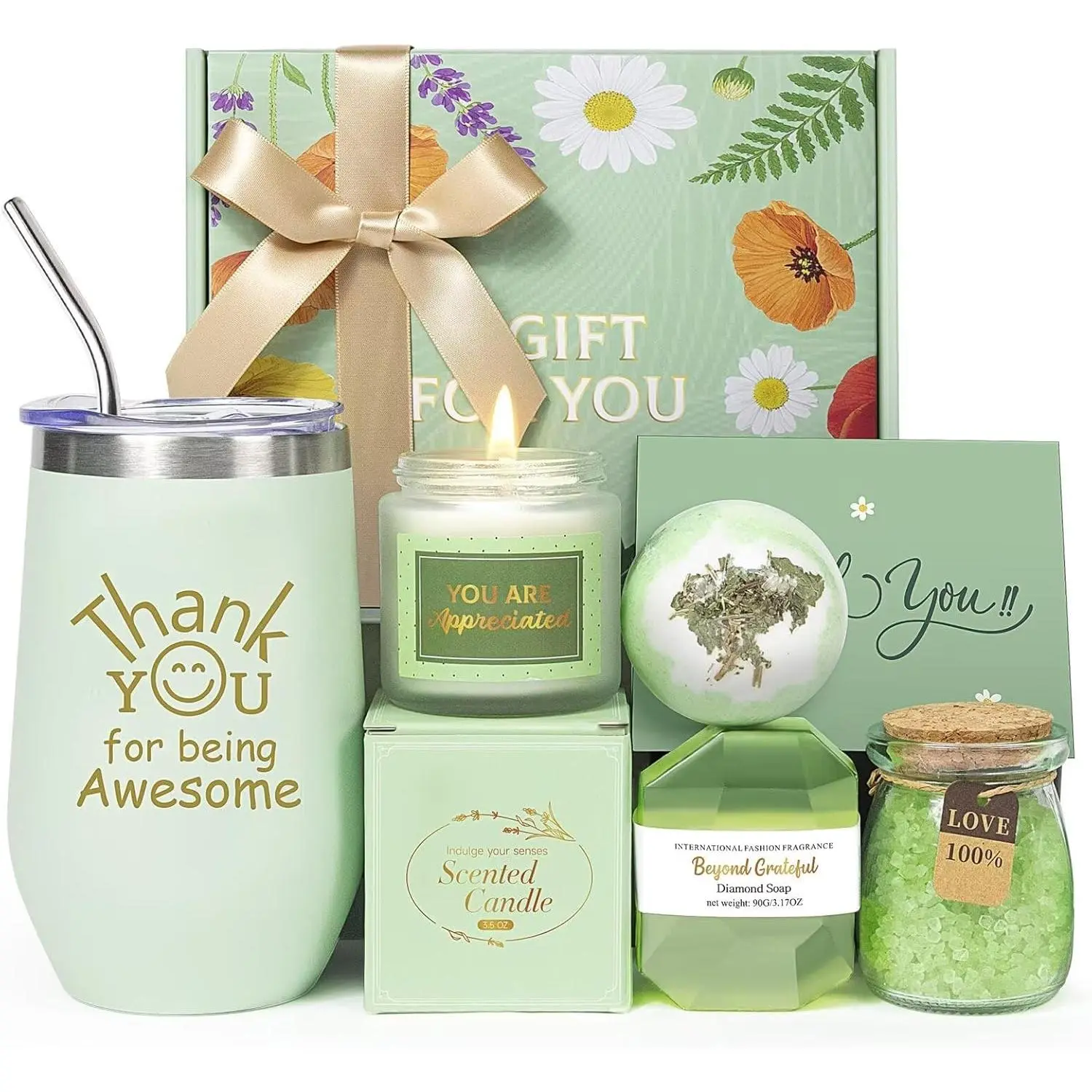 Thank You Gifts Basket for Women,Appreciation Gifts for Women,Nurse,,Mom,Her,Teacher Employee Appreciation Gifts Boxes Thanksgiving Christmas Birthday  Set