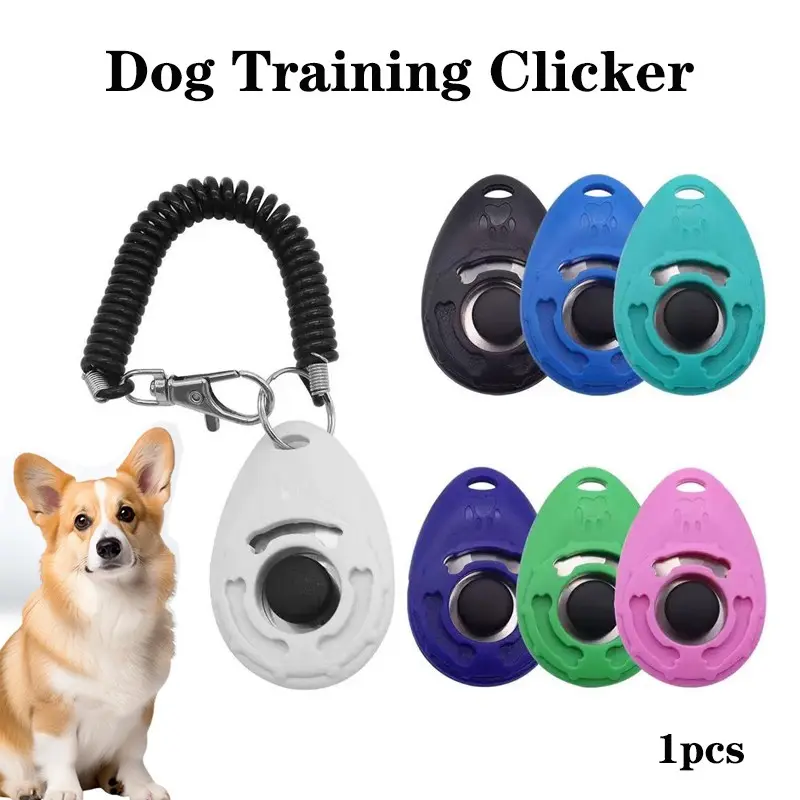 New Pet Trainer Oval Clicker, Dog Training Clicker, Button, Ideal for Dogs & Cats, Essential Pet Training Tool, Easy to Use