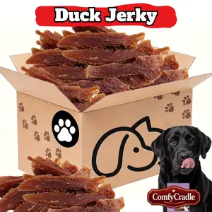 ComfyCradle Duck Jerky Dog Treats, Real Duck Meat Chews, High Protein Low Fat Pet Snacks, Easy To Digest Training Rewards For Small Medium Large Dogs