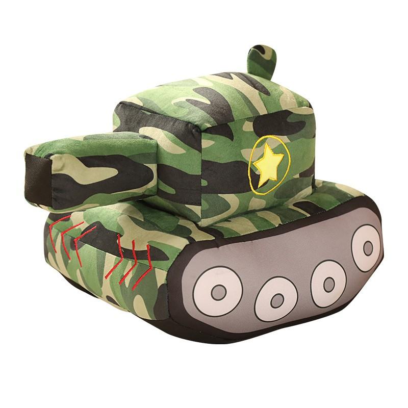 New  creative Tank Car Plush Dolls Simulation Peluche Toys Novelty Plush Toys Stuffed Soft Pillow   Birthday Gift For Boys Kids