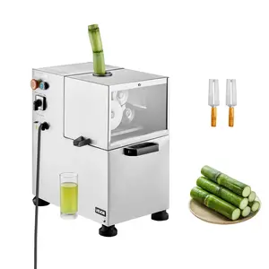 VEVOR Commercial Sugar Cane Juicer, 800W Electric Sugarcane Juicer Machine with 661LBS/H High Output, 4 Stainless Steel Rollers, Sugar Cane Press Juice Extractor Squeezer for Home/Commercial Use