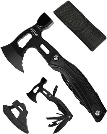 Multitool, 17-in-1 Stainless Steel Multi Tool Pliers with Self-Locking, Pocket Knife, Nylon Sheath, Professional (EDC) Multi-Tool for Survival, Camping, Hunting, Hiking, Gifts for Men