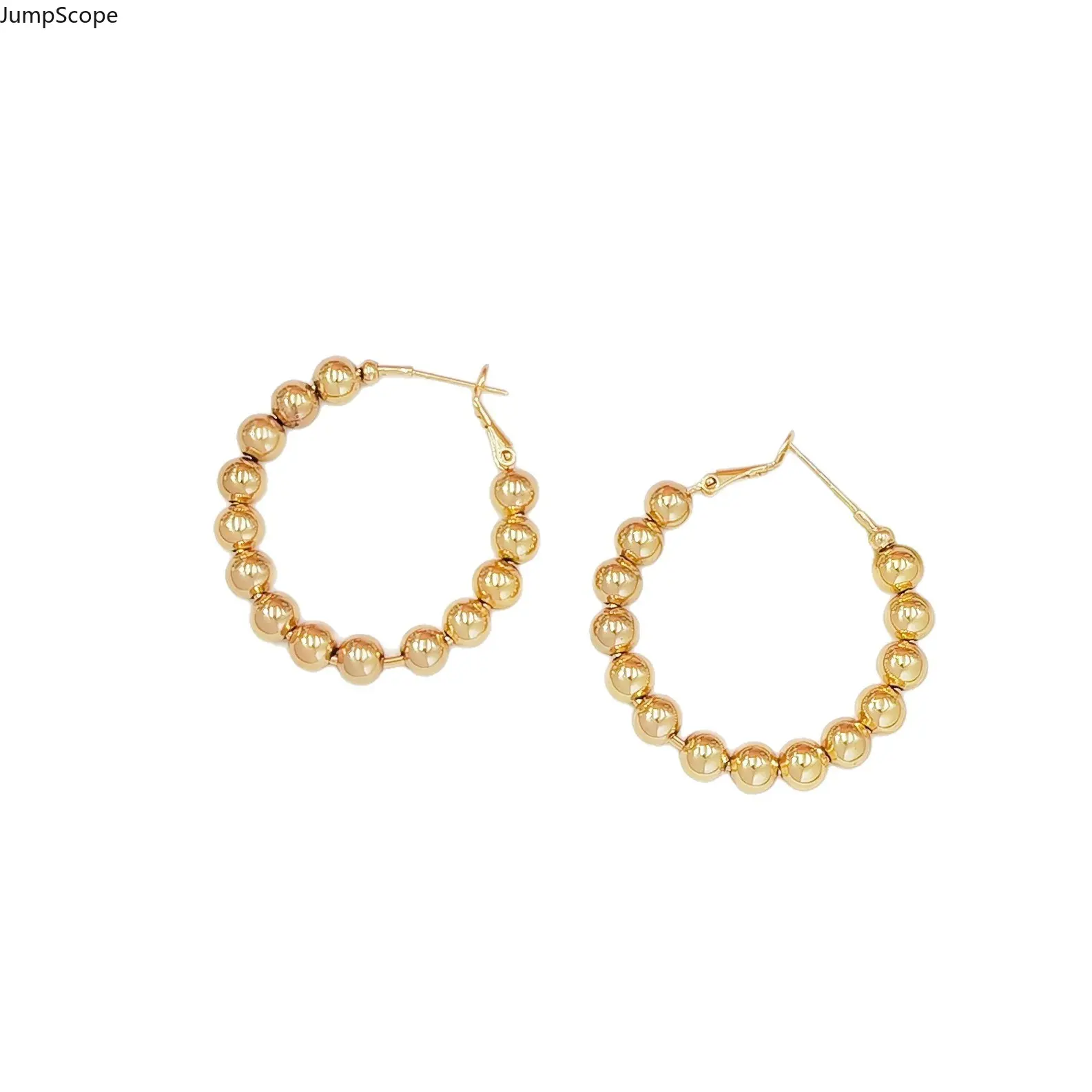 Women's Chic Hoop Earrings Multipack - Large Bold Statement Set with Mixed-Tone Steel, Faceted Beads, Mdf+Steel for Daily Wear, All Seasons Indoor Recreation Use