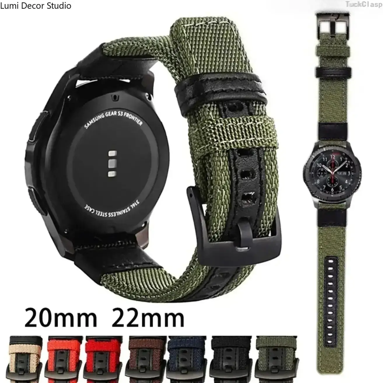 Military-Style Quick Release Nylon Watch Band - 20-22Mm, Steel Buckle, Lightweight Watch Accessories for Outdoor Daily Wear, Adjustable, Removable, Universal, Versatile Replacement Strap, Adjustable Nylon Strap, Removable Straps