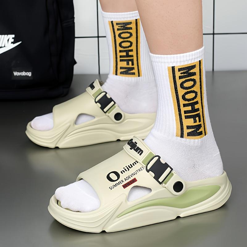 [Massage Cooling Slippers] Unisex Massage & Stress-Relief Cooling Slippers, Summer Anti-Slip & Odor-Resistant Soft-Sole Shock-Absorbing EVA Sandals, Trendy & Versatile Slip-On Sandals for Home and Outdoor Use for Men and Women, Women Shoes