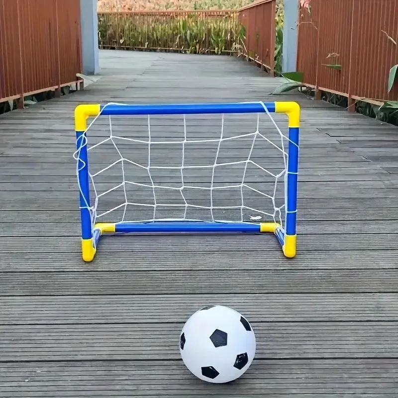 Portable Micro Soccer Goal Set (Net, Pump, Ball Included)| Lightweight Indoor/Outdoor Gear for Park & Beach Training
