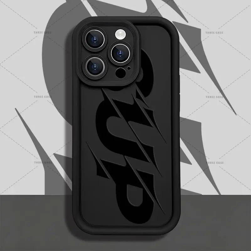 Distorted and sharp letters Phone Case for iPhone 17 AIR 17 PRO 16 PRO 15  PRO MAX  14 PLUS 13 PRO 12 11 PRO XS MAX X XR Plus Shockproof Protective Cover Full Protection Anti-Drop Cellphone Rainbow, Accessories
