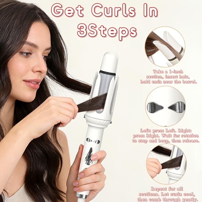 5-In-1 Hair Styler Set with Interchangeable Curling Wand & Straightening Brush, Multi Barrel Curling Iron Kit for Waves, Curls & Volume, for All Hair Types