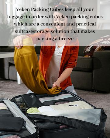 8 Set Packing Cubes for Luggage,Suitcase Organizer in 4 Sizes with Hanging Toiletry Bag and Large Laundry Bag, Carry-On Luggage with Accessories Bag, Cream