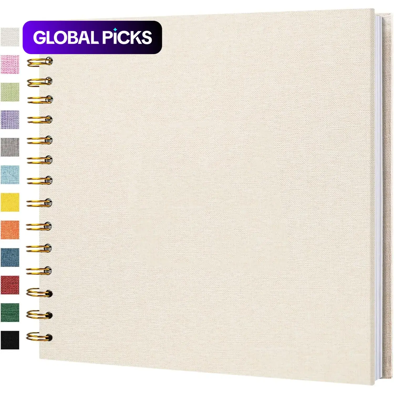 8x8 Inch Linen Scrapbook Album, Page Memory Book, Hard Cover DIY Scrapbook, Anniversary Gift, Travel, Wedding, Christmas, Party, Scrapbook Photo Album Scrapbooking #GLOBAL PICKS