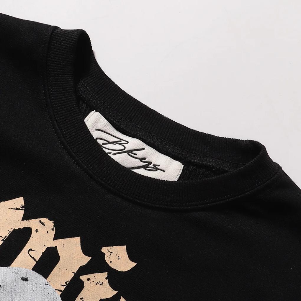 Rhinestone Logo Bling graffiti letter print T Shirt Men Women Grey wash loose casual Tees Fashion Harajuku Shinning Diamond Tops