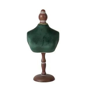 Vintage Wooden Mannequin Necklace Display Rack, Jewelry Showcase Stand, Live Stream Display, Tall and Short Options Available