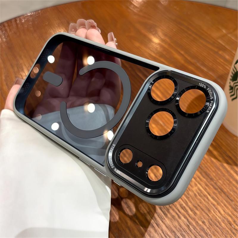 【 iPhone17 case 】Scrub skin sense magnetic for iphone17Pro Max 16 15 Air iPhone case silicone soft shell TPU+PC shockproof