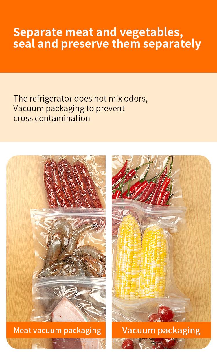 Compact Vacuum Sealer for Food (Vacuum Sealer Machine + 10 Reusable Vacuum Bags) Powerful Handheld Vacuum Sealer Machine, Seal Meal Saver, Portable Food Sealer